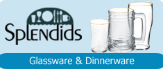 Splendids, your factory direct source for dinner plates and bowls, silverware and flatware, ceramic coffee mugs, wine glasses and other stemware, shot glasses, sports water bottles, martini glasses for home and restaurants, 