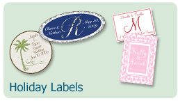 Custom Personalized Holiday Labels and Seals