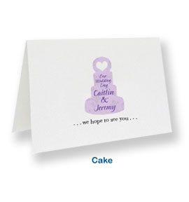 personalized custom note cards cake baby shower thank you printed