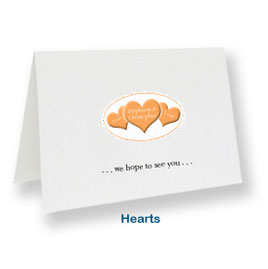 custom note cards hearts thank you gifts wedding