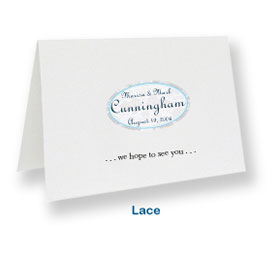 custom note cards lace personal wedding favor cards