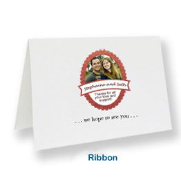 custom note cards ribon personalized thank you cards for baby showers