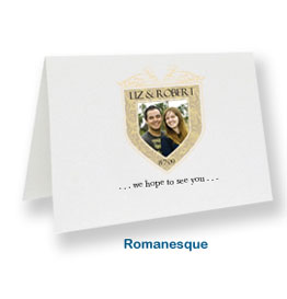 custom note cards romanesque personalized wedding thank you cards