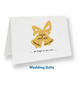 custom note cards wedding bells monogram wedding thank you cards