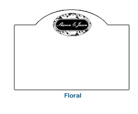 floral elegant classy wedding table card