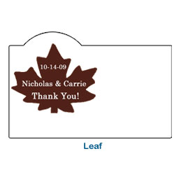 seasonal leaf shape colorful wedding
