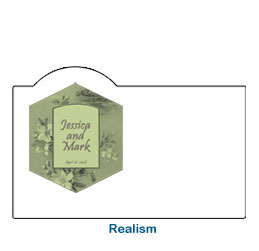 realism wedding card cool shape 