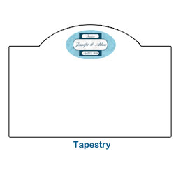 beautiful elegant wedding table card taptesry