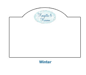 winter holiday romantic festive wedding card