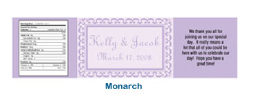 personalized monarch artistic water bottle label