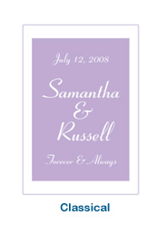 classical wedding stickers personalized custom wedding label