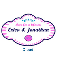 personal cloud wedding labels custom wedding label sticker