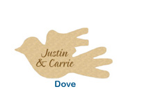 dove wedding label stickers wedding personalized ideas