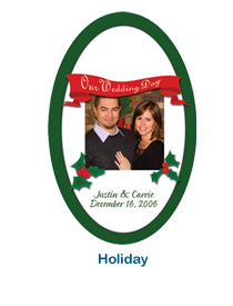 custom holiday wedding labels personalized seasons greetins stickers