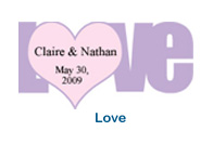 Love wedding stickers personalized love wedding label