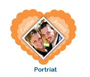 custom portrait wedding labels stickers persoanlized photo ideas