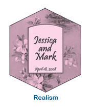 realism wedding labels personalized private wedding label