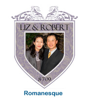 custom romanesque wedding labels photo wedding invitations