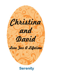 personalized serenity wedding labels floral wedding sticker wedding favor
