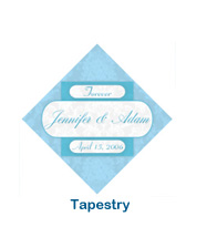 custom tapestry wedding labels sticker bridal shower personalized