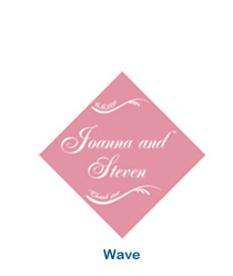 personal wave wedding labels custom wedding stickers personalized wedding mints