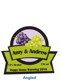 wine bottle labels, wine bottle label, personalized wine labels, angled original creative personalized wine bottle labels