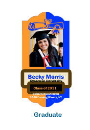 wine bottle labels, wine bottle label, personalized wine labels, graduate celebratory event colorful fun wine labels 