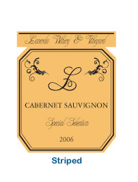 wine bottle labels, wine bottle label, personalized wine labels, striped elegant classical custom wine labels