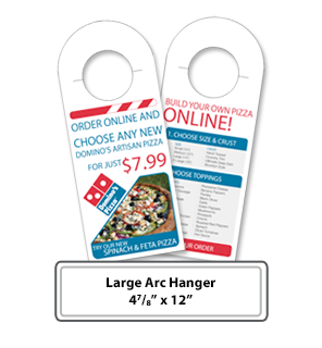 Custom Printing of large arc hangers - Online Print Services