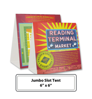 Personalized Jumbo Slot Table Tents
