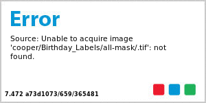 Birthday Age Water Bottle Labels  7x1.875