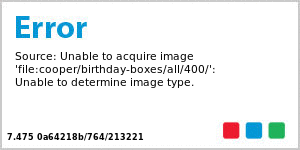 Simple Initial Birthday Medium Box