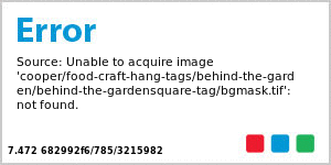 Behind the Garden Square Canning Favor Tag