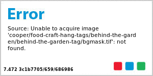 Behind the Garden Large Rectangle Canning Favor Tag