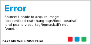 Floral Pearls Large Rectangle Canning Favor Tag