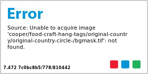Original Country Circle Food & Craft Hang Tag
