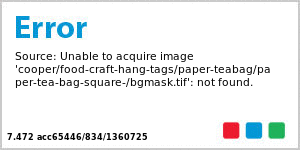 Paper Tea Bag Square Food & Craft Hang Tag