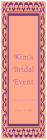 Monarch Vertical Tall Rectangle Bridal Shower Labels