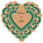 Monarch Heart Anniversary Labels