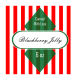 Blackberry Small Square Christmas Canning Labels 1.5x1.5