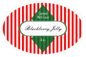 Blackberry Oval Christmas Canning Labels 2.25x3.5