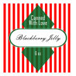 Blackberry Big Square Christmas Canning Labels 2.5x2.5