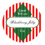 Blackberry Circle Christmas Canning Labels 2x2
