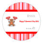 All You Need is Love Valentine Circle Labels Labels 2x2