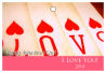 Valentine Horizontal Rectangle Photo Hang Tag With Text