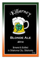 Killarney Rectangle Irish Beer Labels