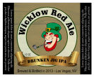 Wicklow Red Ale Square Text Irish Beer Labels