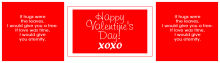 Valentine Classical Water Bottle Labels