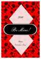 Valentine Floral Rectangle Label