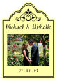 Elegant Rectangle Wine Wedding Photo Labels